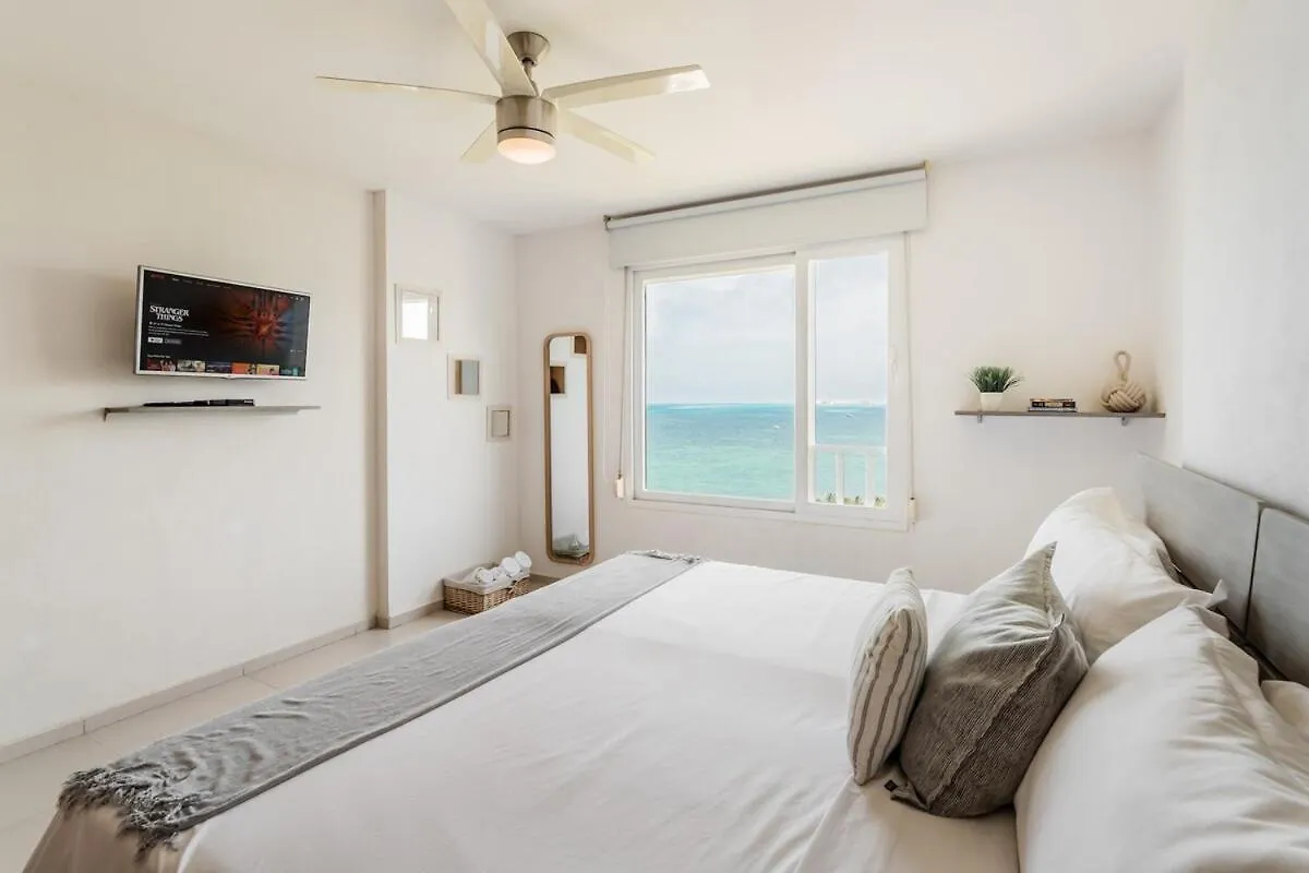 Coral Beachfront 2Bdr With Pool By Casa Paraiso Cancún Apartmán